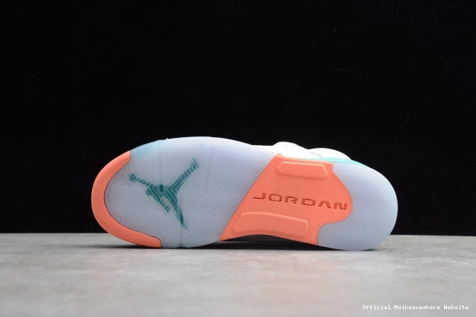 Official Maikesneakers 440892-100 Aqua Air 5 GS Light Jordan 0704